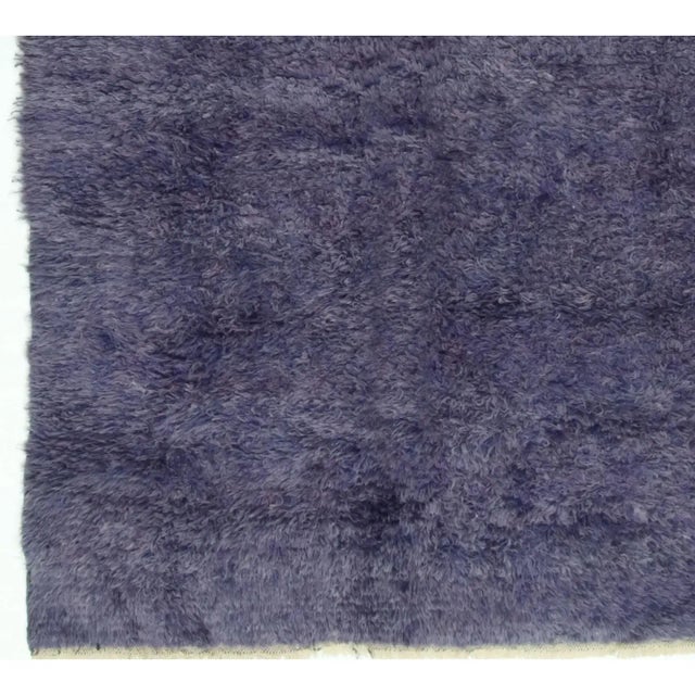 Contemporary Vintage Turkish Tulu Area Rug 5'8 X 7'5 For Sale - Image 3 of 4
