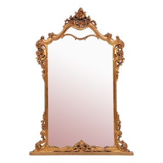 20th Century Louis Xv Style Console Mirror, France, 1970s For Sale