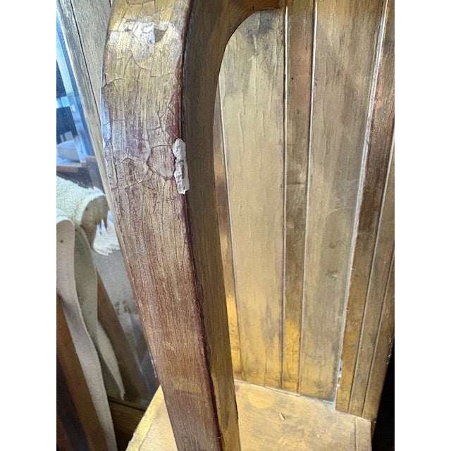 Early 1900s French Art Deco Gold Gilt Hall Mirror Jardinere For Sale - Image 14 of 14