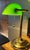 Vintage Bankers Desk With Green Glass Shade For Sale - Image 10 of 10