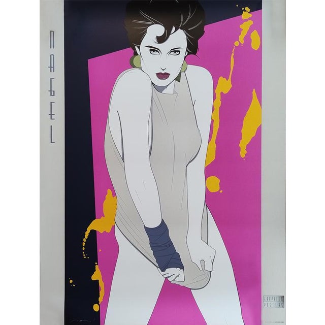 Paper Splash Art Poster by Patrick Nagel, 1990s For Sale - Image 7 of 7