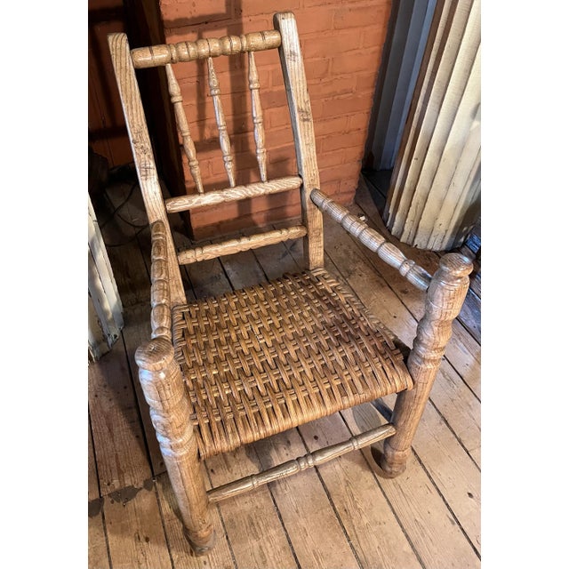 Rustic Late 19th Century Antique Irish Primitive Chair For Sale - Image 3 of 10