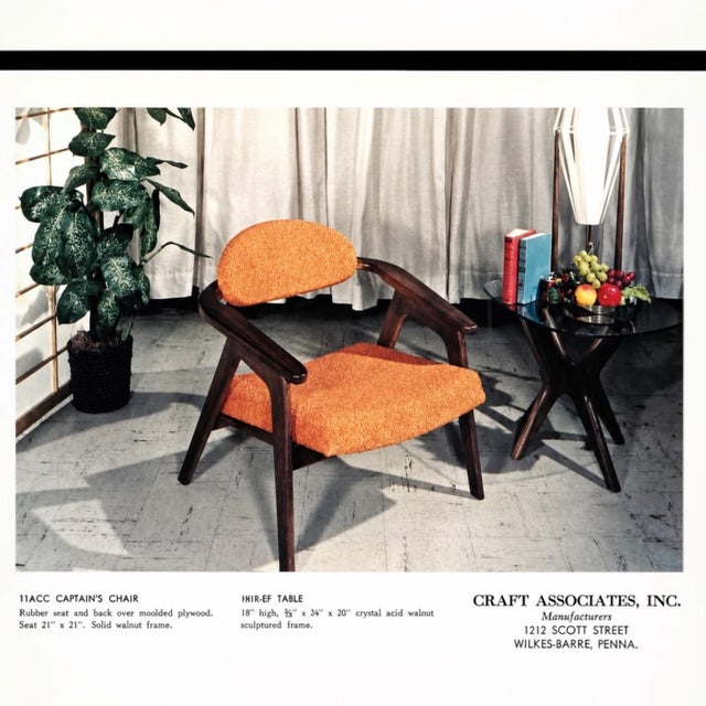 1950s Walnut 916-Cc Lounge Chairs by Adrian Pearsall for Craft Associates - A Pair For Sale - Image 18 of 18