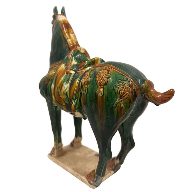 20th Century Chinese Ceramic Tang San Cai (Tri Color)Horse For Sale - Image 9 of 11