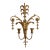 Vintage Italian Gilt Candle Wall Sconce For Sale