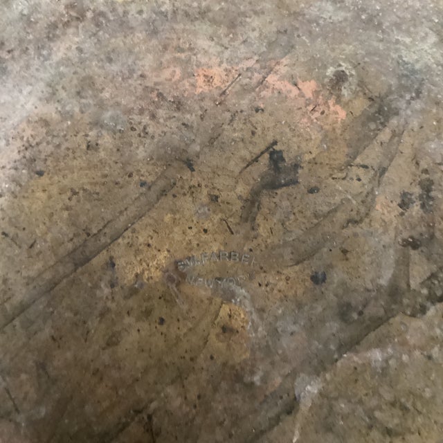 Antique Copper Umbrella Cane Stand Holder by S.W.Farber New York Late 19th Century For Sale - Image 9 of 12