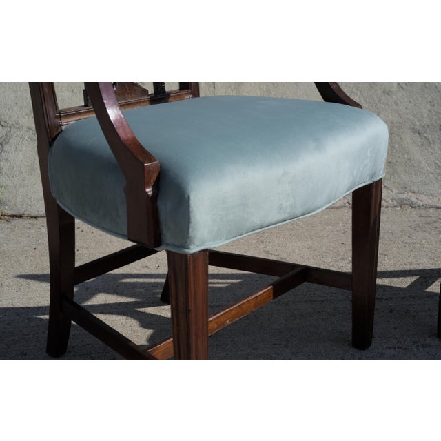 Early 20th Century Pair of Federal or Sheraton Square Back Side Chairs For Sale In New York - Image 6 of 7