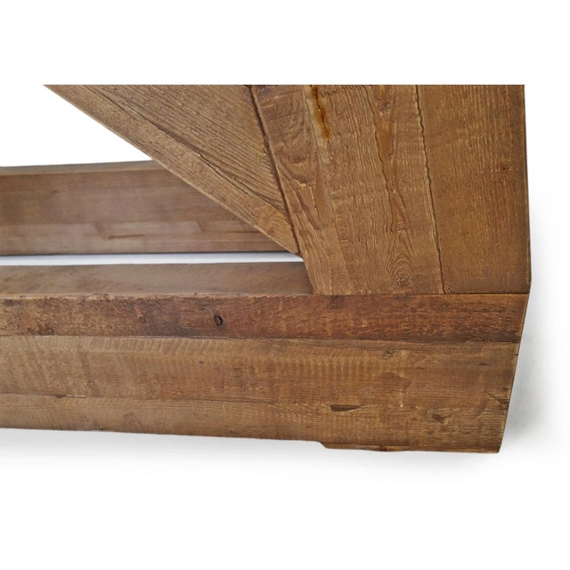 Gray Greystone Farmhouse Console Table For Sale - Image 8 of 9