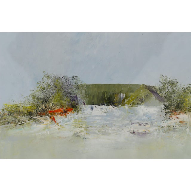 This signed original oil painting by swedish artist rolf dalin is strongly aligned with the mature “light pictures” and...