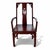 Chinese Set of 8 Vintage Asian Style Rosewood Dining Chairs For Sale - Image 3 of 10