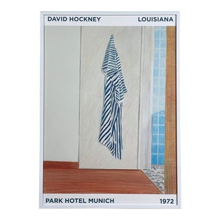 1972 David Hockney Museum for Moderne Kunst Exhibition Print (Framed) For Sale