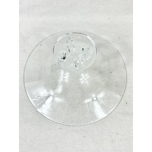 1940s Vintage 1940’s Tazza Footed Steuben Crystal Bowl For Sale - Image 5 of 7