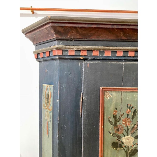 Austrian Hand-Painted Armoire, 19th Century For Sale - Image 10 of 12