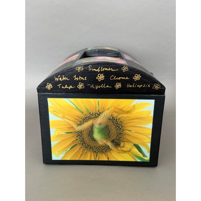2000 - 2009 Artisan One of a Kind Flower Bodies Decorative Art Box For Sale - Image 5 of 9