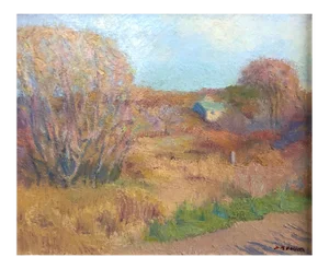 Mid 20th C. American Impressionist Landscape Oil Painting