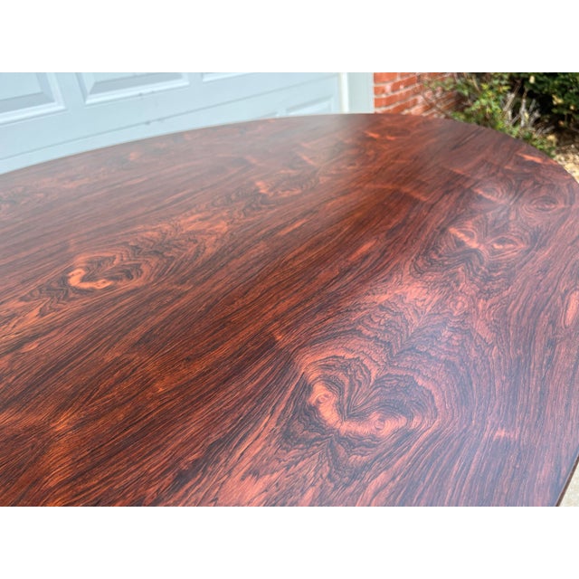 Brown 1960s Edward Wormley for Dunbar Rosewood Dining Table For Sale - Image 8 of 12