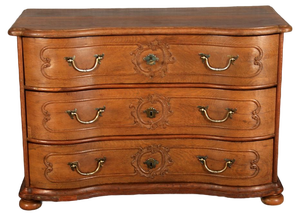 Antiquity Baroque Oak Chest of Drawers by Aachen Liège Jh, 1750s