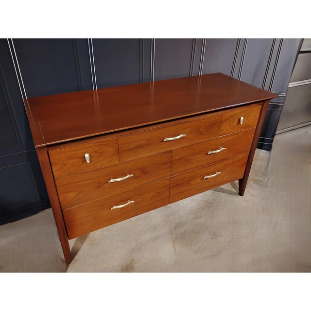 This beautiful dresser was designed by John Van Koert for Drexel Furniture. It has been refinished and is in great...