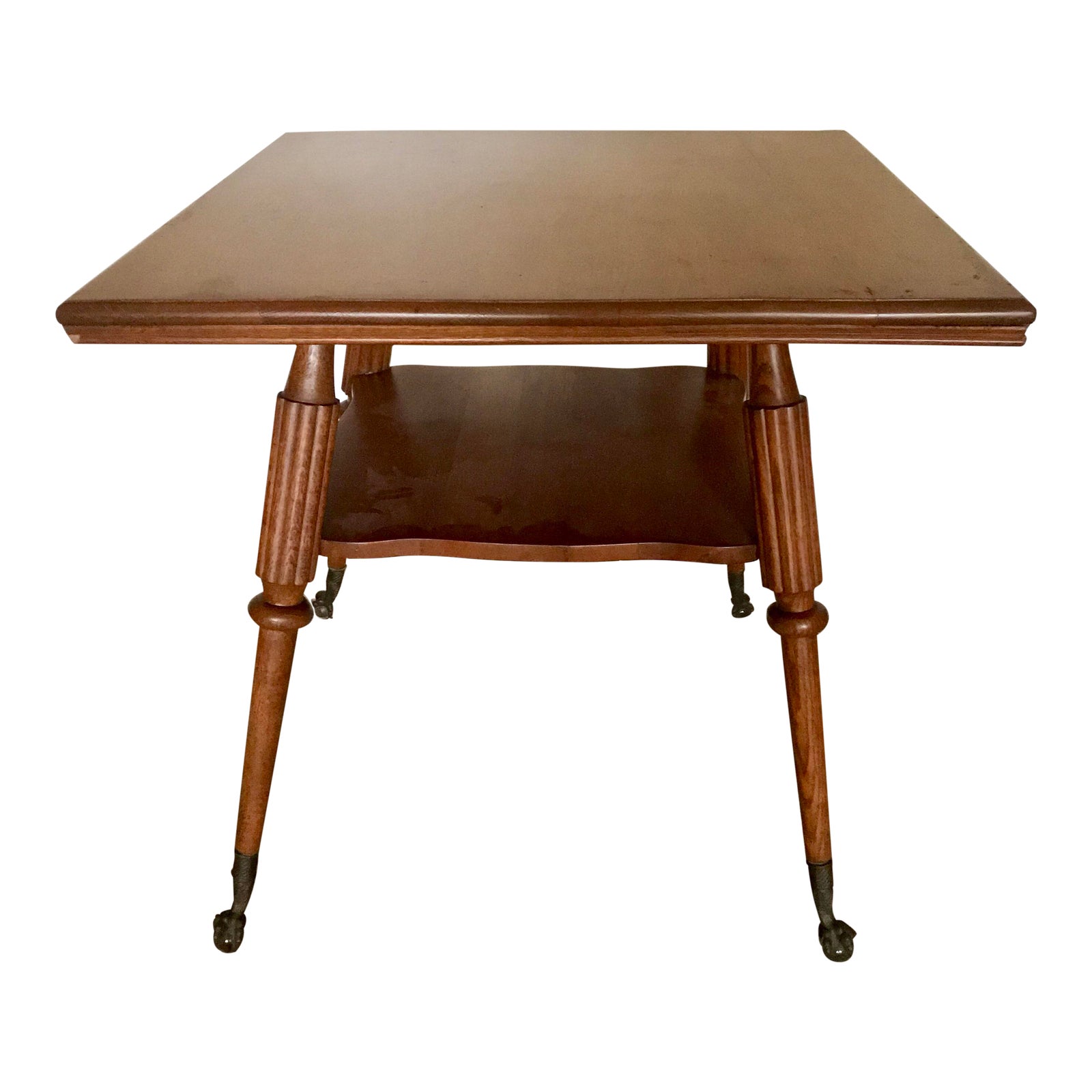 Antique Victorian Claw Foot Oak Parlour Table Chairish