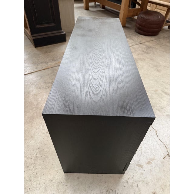 Black 8-Drawer Wooden Storage Unit, 1970s For Sale - Image 8 of 10