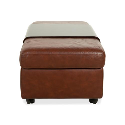 Brown Leather Arion Stool from Stressless For Sale - Image 11 of 13