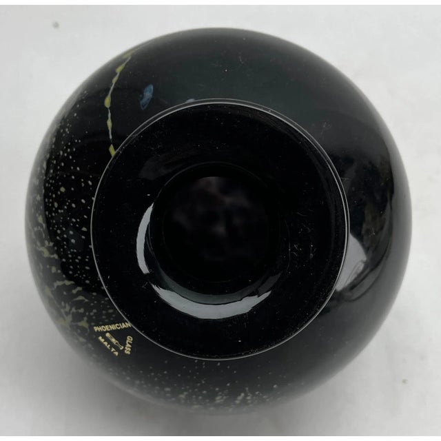 Malta Solifleur Vase with Wide Rimmed Mouth and Inclusions by