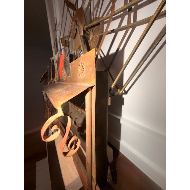 Mid-Century Modern Vintage 1970s C. Jeré (Curtis Jeré) Large-Scale Carnival Wall Sculpture, Signed “C. Jeré For Sale - Image 3 of 16