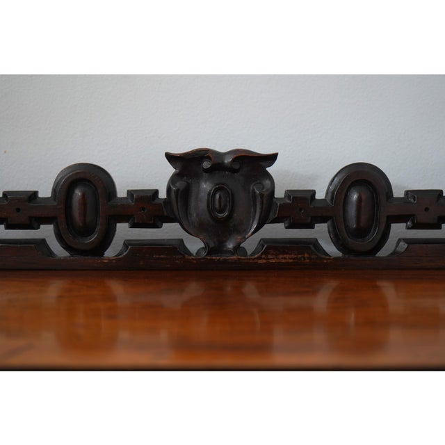 Antique Italian Victorian Style Mahogany Display Cabinet For Sale - Image 13 of 18