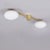 Gold Ceiling Light in the style of Angelo Lelli, Italy, 2000s For Sale - Image 8 of 9