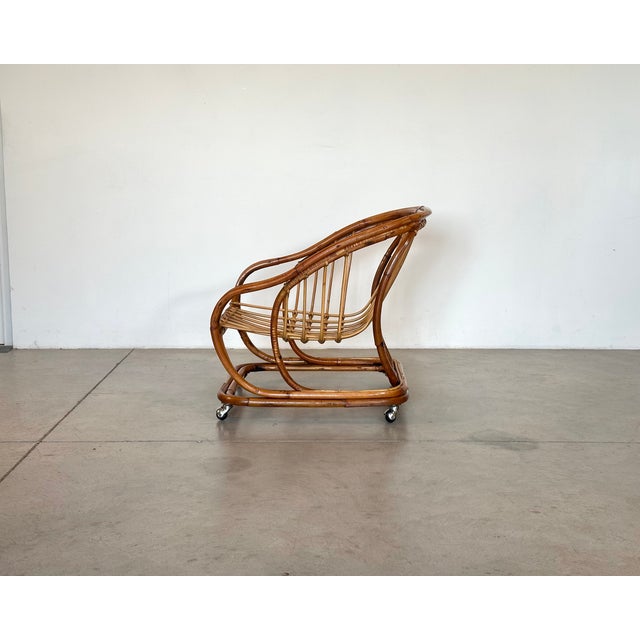 1970s Rattan and Bamboo Armchairs, 1970s, Set of 2 For Sale - Image 5 of 15