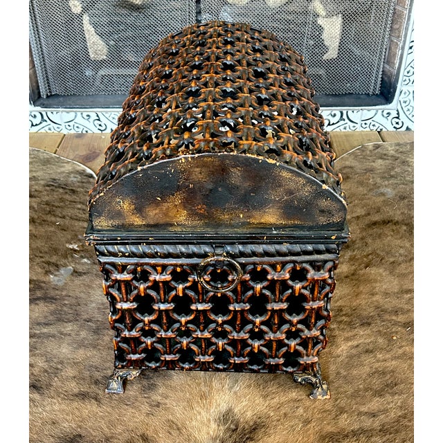 Mid Sized Moorish Design Storage Chest For Sale - Image 4 of 4