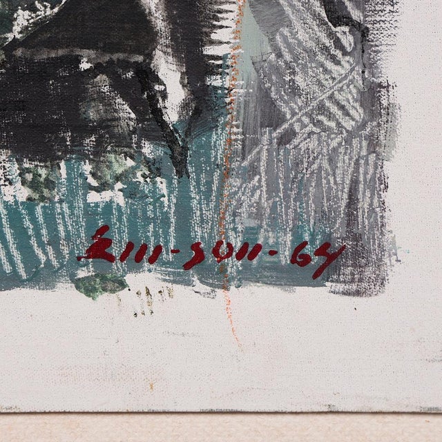 1960s Erik Emanuelsson, Komposition, 1964, Oil on Panel, Framed For Sale - Image 5 of 11