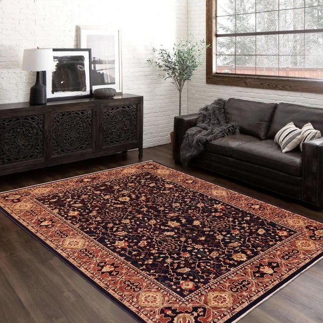 "Enhance the ambiance of your home with this magnificent Persian-influenced Turkish hand-knotted rug made by skilled...