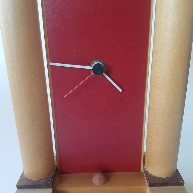 Postmodern Table Clock by Pirondini, 1980s For Sale - Image 6 of 9