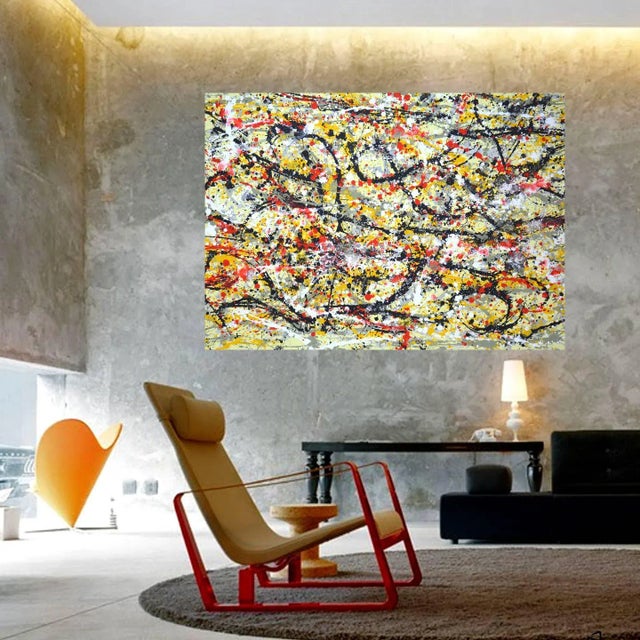 Yellow Experiment.Modern Original Painting.Iryna Kastsova For Sale - Image 8 of 12