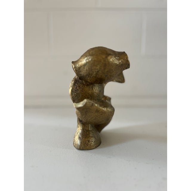 Vintage Abstract Modern Brass Sculpture For Sale In Portland, OR - Image 6 of 9