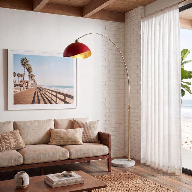 The lamp that turns a plain corner into a designed one - sweeping, sculptural, and unmistakably California. The Luna Bella...
