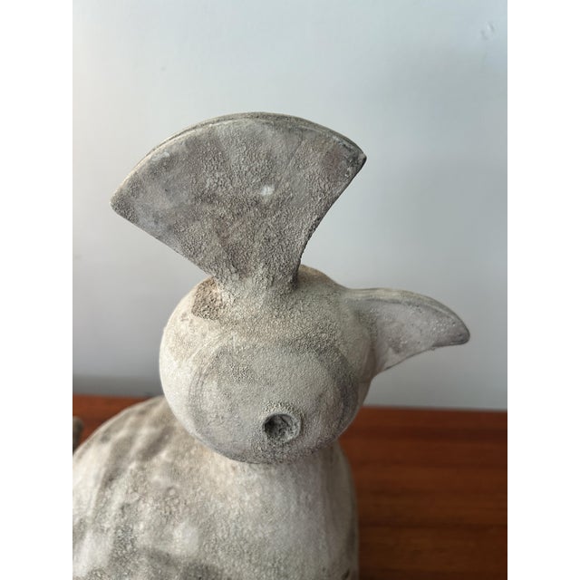 Ceramic Vintage Terracotta Bird by Aldo Londi, 1960 For Sale - Image 7 of 8