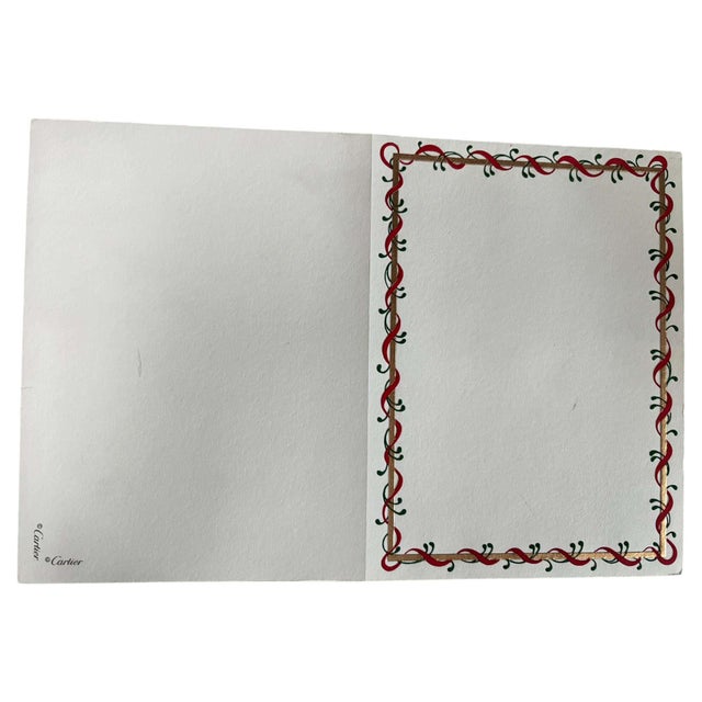 White Cartier Luxury Christmas Set of 10 Stationery Cards Set Season's Greetings For Sale - Image 8 of 12