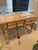 Mid-Century Modern French Provincial Farmhouse Style Desk in Natural For Sale - Image 3 of 4
