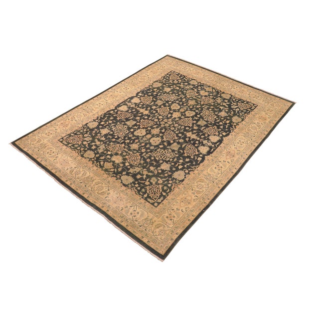 Boho Chic Boho Chic Charcoal/Tan Wool Rug - 7'11'' X 10'1'' For Sale - Image 3 of 10