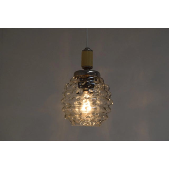 Mid-Century Glass Pendant, 1960s For Sale - Image 8 of 11