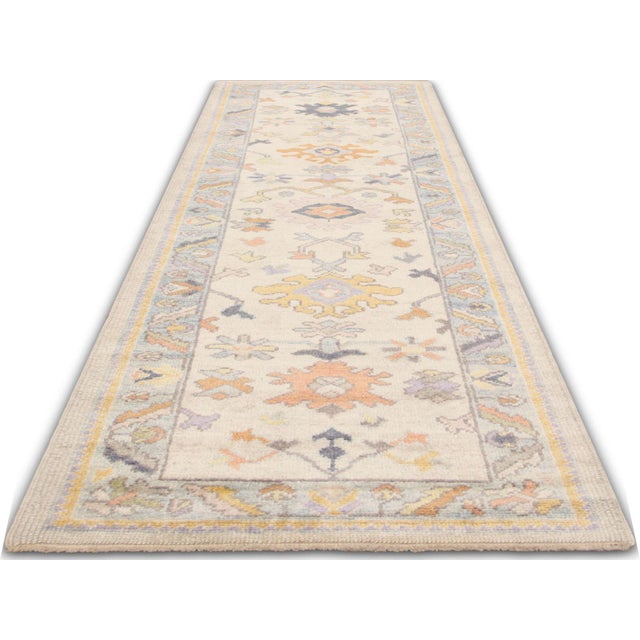 1960s 1960s Turkish Oushak Runner For Sale - Image 5 of 5