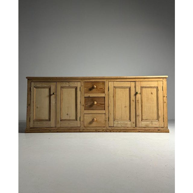 19th Century English Pine Sideboard For Sale - Image 6 of 18
