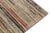 1960s Vintage Abrashed Runner in Distressed Style, Beige and Red Multicolor Stripes For Sale - Image 5 of 7