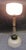 White 1960s Frosted and Clear Murano Glass Table Lamp For Sale - Image 8 of 9