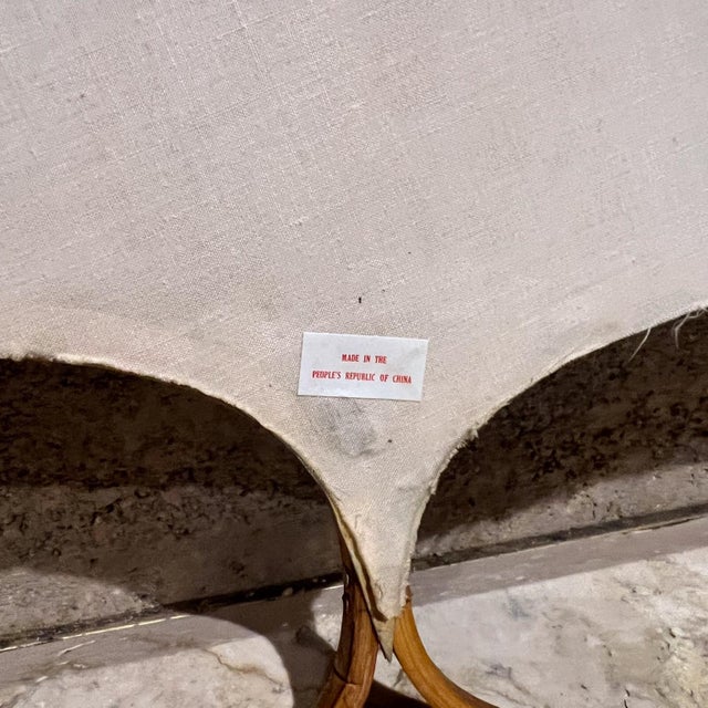 Wood 1970s Bamboo Fan Decorative Wall Art For Sale - Image 7 of 7