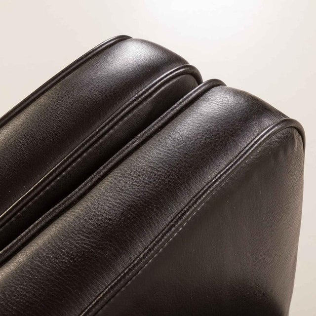 Danish Black Aniline Leather Sofa by Hurup, 1980s For Sale - Image 13 of 18
