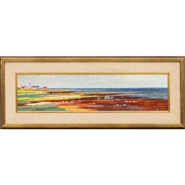 Stig Jonzon, Red Seaweed, Bredsätra Öland, 1966, Oil on Panel For Sale - Image 13 of 13
