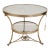 Lillian August 2 Tier Mirrored Eglomise Moulin Table For Sale